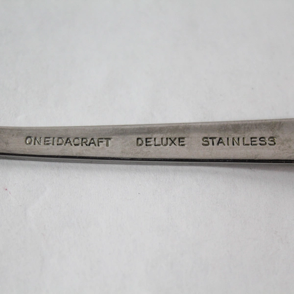 Vintage Oneidacraft Nordic Crown Serving Spoon 8.5" Stainless Steel Flatware