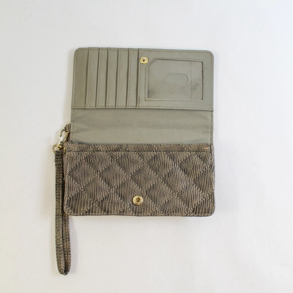 Lot of 3 Pre-owned Gray Taupe Beige Clutch Wristlets by Mossimo & More