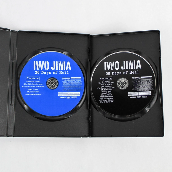 Iwo Jima 36 Days of Hell DVD Set 2 Discs Over 4 Hours Good Condition