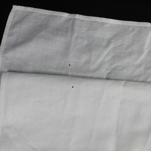 Lot of 2 Vintage White Floral Needle Lace Tea Towels 31x21" with Character