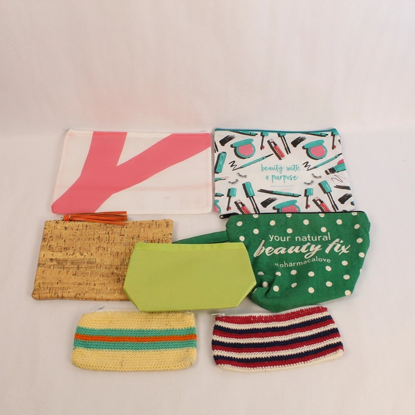 Lot of 7 Mary Kay & Thrive Causemetics Travel Makeup Bags - Good Condition