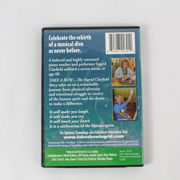 Take a Bow: The Ingrid Clarfield Story DVD - Pre-Owned, Crack in Case