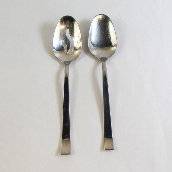 Set of 2 Vintage JA Henckels International 18/10 Stainless Serving Spoons