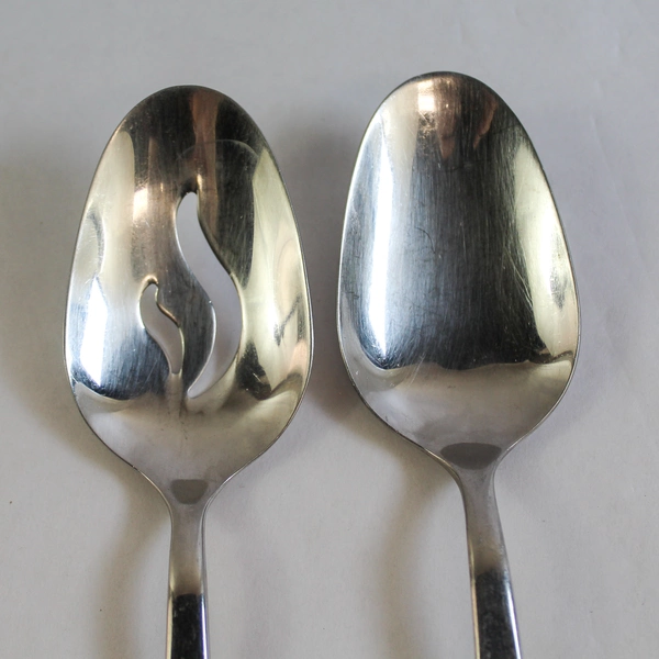 Set of 2 Vintage JA Henckels International 18/10 Stainless Serving Spoons
