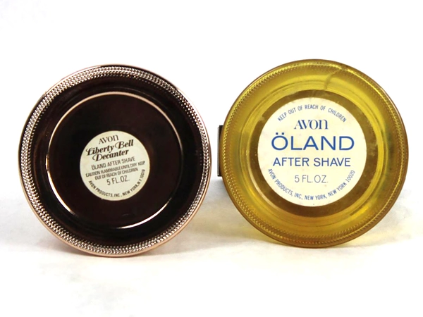 Lot of 2 Vintage Avon Liberty Bell After Shave Collectibles - Good Condition