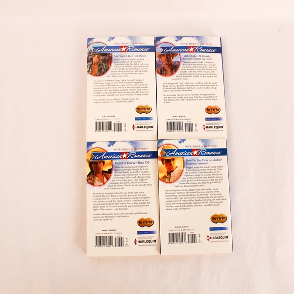 Lot of 4 Harlequin Men Of The West Romance Novels Pre-Owned Books