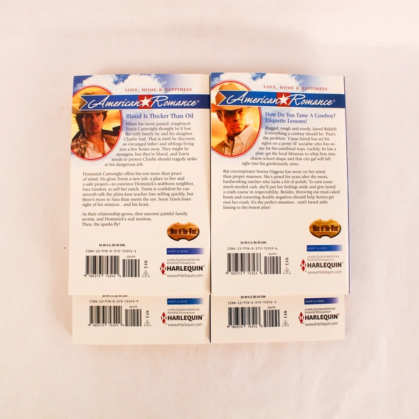 Lot of 4 Harlequin Men Of The West Romance Novels Pre-Owned Books