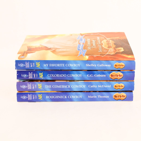 Lot of 4 Harlequin Men Of The West Romance Novels Pre-Owned Books