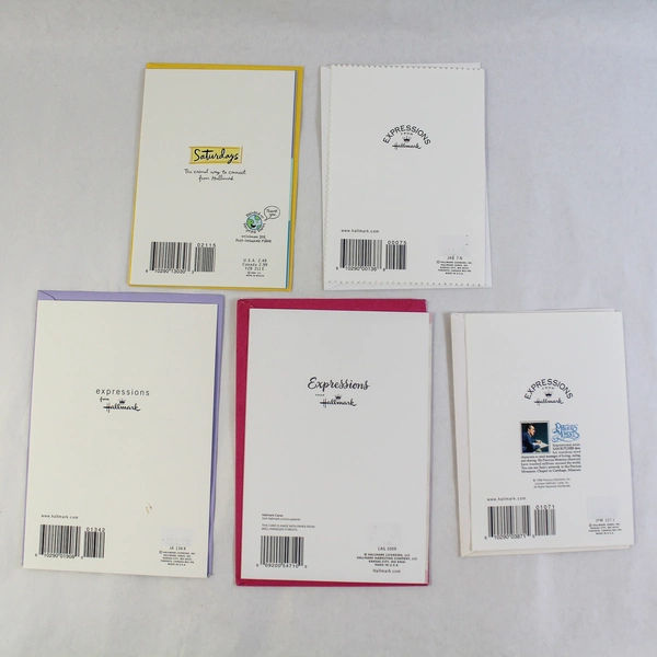 Lot of 5 Hallmark Greeting Cards for Anniversary, Birthday, Christening