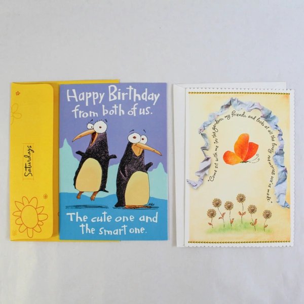 Lot of 5 Hallmark Greeting Cards for Anniversary, Birthday, Christening