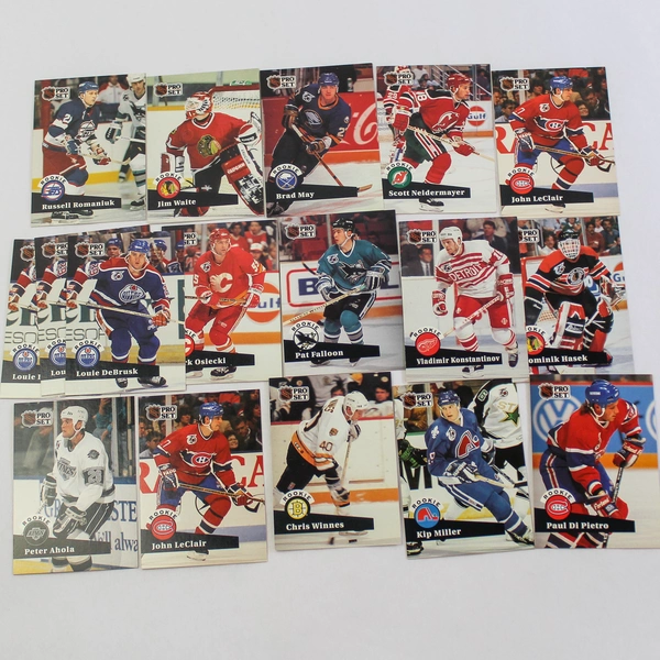 Lot of 66 NHLPA 1991 Pro Set Rookie Hockey Cards - Stars, HOF & Commons