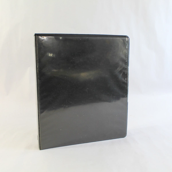 K&M Company Black 12"x11" 3-Ring Binder - Good Pre-Owned Condition