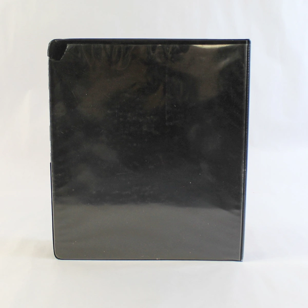 K&M Company Black 12"x11" 3-Ring Binder - Good Pre-Owned Condition