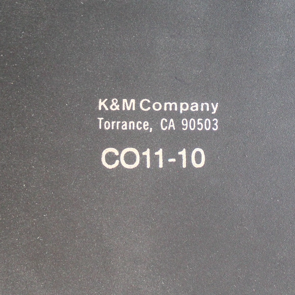 K&M Company Black 12"x11" 3-Ring Binder - Good Pre-Owned Condition