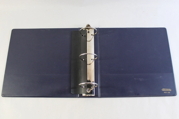 K&M 3" Label Holder Binder - Pre-Owned, Good Condition, 12"x11"