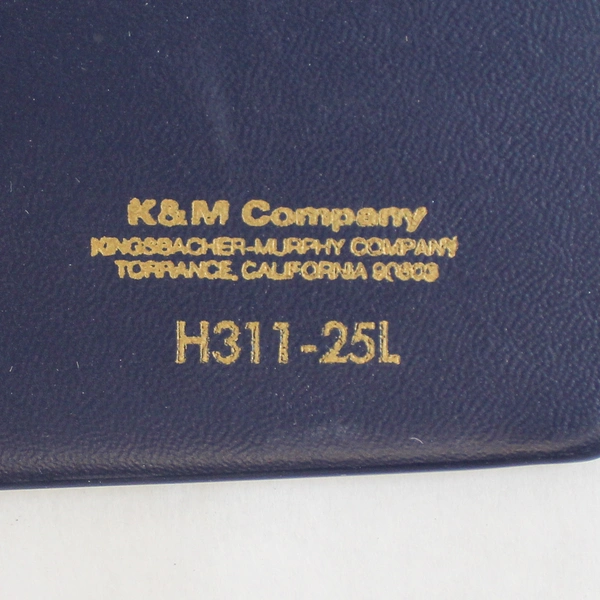 K&M 3" Label Holder Binder - Pre-Owned, Good Condition, 12"x11"