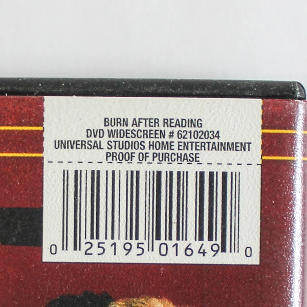 Burn After Reading DVD 2008 George Clooney Brad Pitt Pre-Owned As-Is