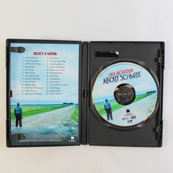 About Schmidt DVD Jack Nicholson Special Features Untested Pre-Owned 2002