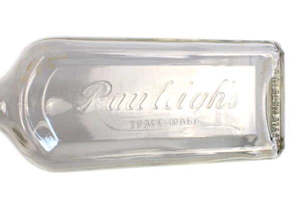Antique Rauleigh's Apothecary Glass Bottle - Vintage Collectible Made in USA