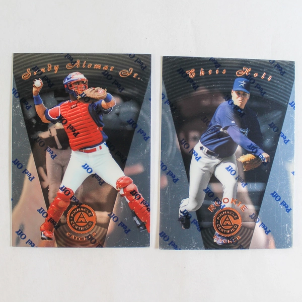 Lot of 25 Vintage 1990s Pinnacle Gold Foil Baseball Cards - HOF Commons