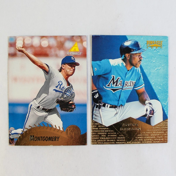 Lot of 25 Vintage 1990s Pinnacle Gold Foil Baseball Cards - HOF Commons