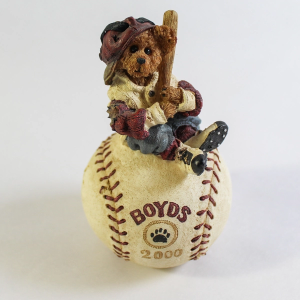 Boyds Collection 20th Anniv McGwire Bear Figure 2000 with COA - Very Good
