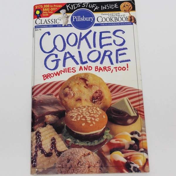 Pillsbury Cookies Galore Cookbook 1993 Classic Recipes Paperback Good Condition
