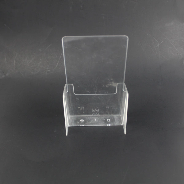 BHI C104 Clear Acrylic Brochure Holder 1 Pocket Free Standing Display