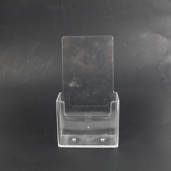 BHI C104 Clear Acrylic Brochure Holder 1 Pocket Free Standing Display