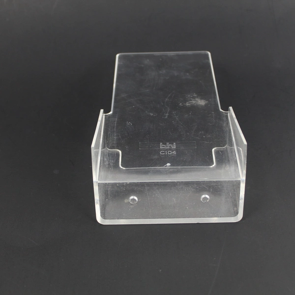 BHI C104 Clear Acrylic Brochure Holder 1 Pocket Free Standing Display