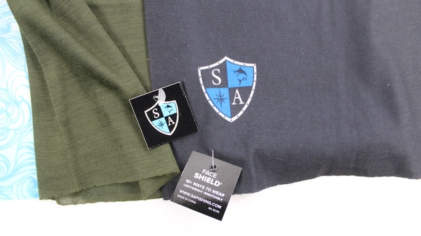 Lot of 5 Gaiter Masks Soft Knit Moisture Wicking Protective Blue Clown Design