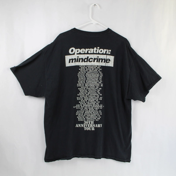 Operation MindCrime 30th Anniversary T-Shirt XXL 2018 Tour Rock Memorabilia