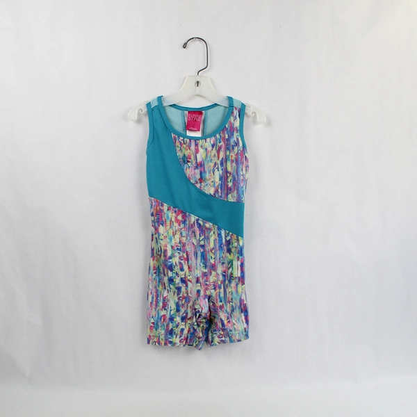 Capezio Future Star XS Dance Leotard Abstract Mesh Girls' Dancewear