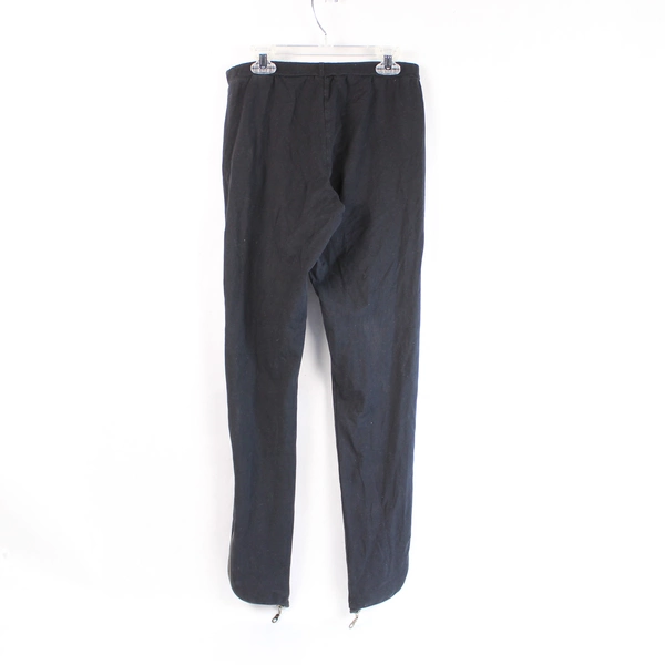 Nordstrom Women's Black Activewear Leggings M with Side Zip - Good Pre-Owned