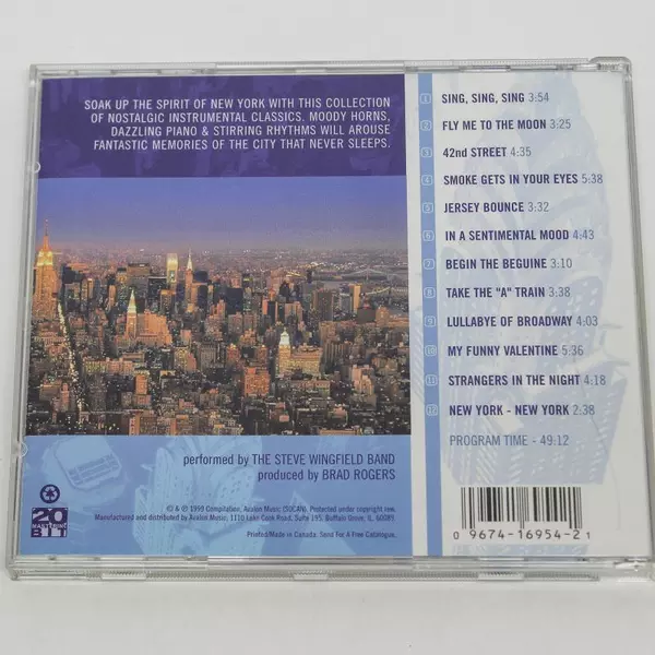 New York, New York CD by The Steve Wingfield Band 1999 - Good Condition