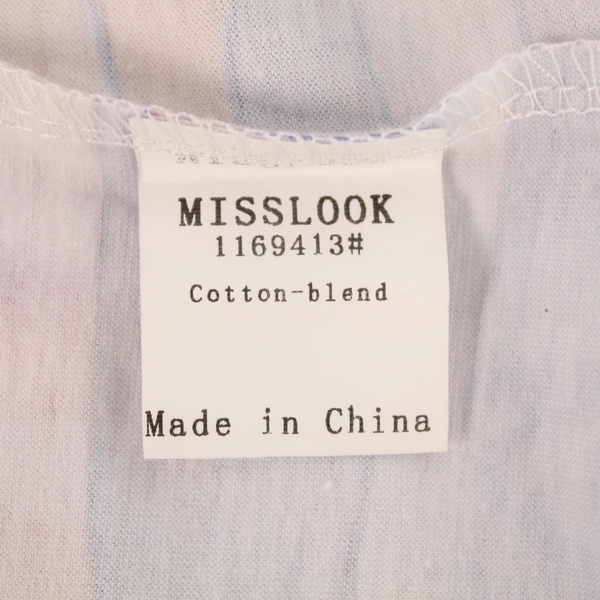 Miss Look Sleeveless Blouse Women's Size M Pink Stained Glass Good Condition