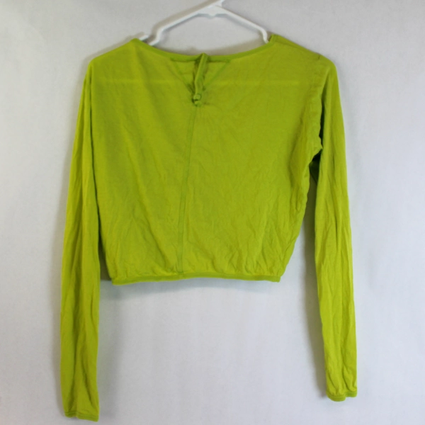 Pete & Greta XS Lime Green Button Front Cardigan Women's Sweater Pre-Owned