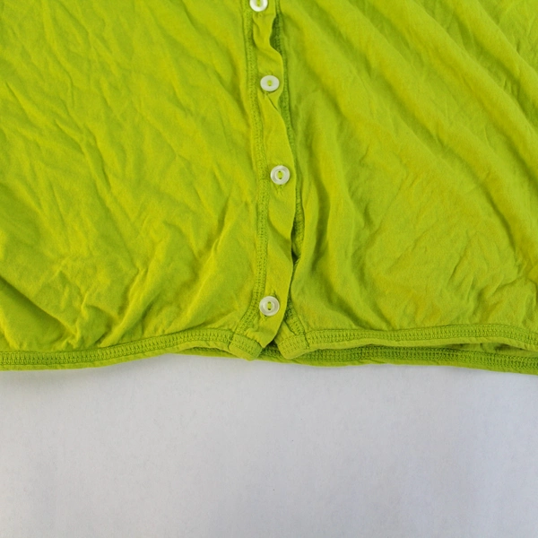 Pete & Greta XS Lime Green Button Front Cardigan Women's Sweater Pre-Owned