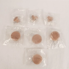 Lot of 7 Liberty Wooden Door Knobs 1" & 2" Craft Hardware - Pre-Owned