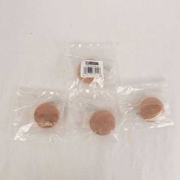 Lot of 7 Liberty Wooden Door Knobs 1" & 2" Craft Hardware - Pre-Owned