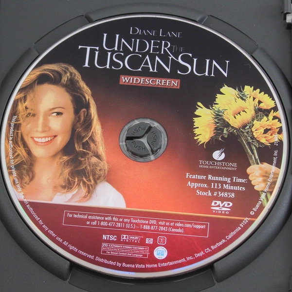 Under The Tuscan Sun DVD Widescreen Diane Lane Buena Vista Pre-Owned 