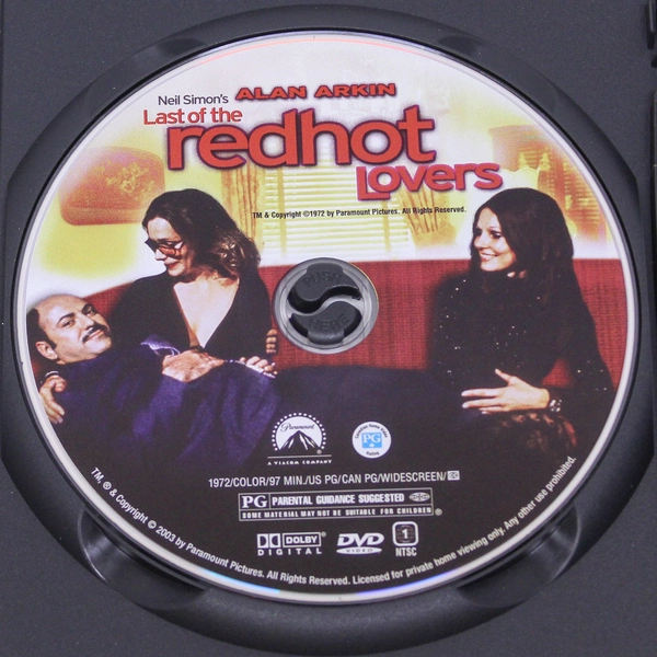 Last Of The Redhot Lovers DVD Neil Simon Paramount PG Pre-Owned Comedy Film