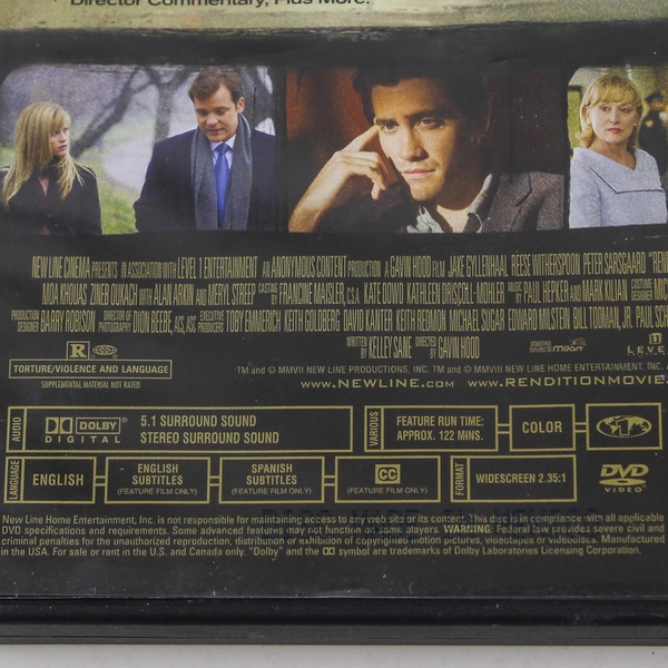 Rendition DVD Reese Witherspoon New Line Entertainment Rated R Pre-Owned