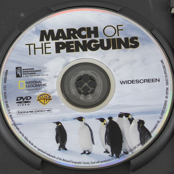 March Of The Penguins DVD Morgan Freeman 2005 Warner Bros Rated G
