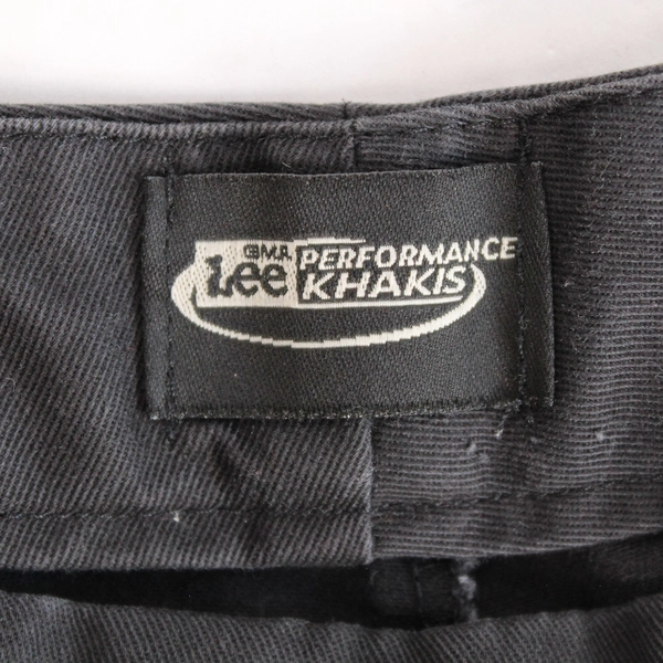 Vtg GMR Lee Performance Khakis Black Pants Women's 10P Cotton Good Condition