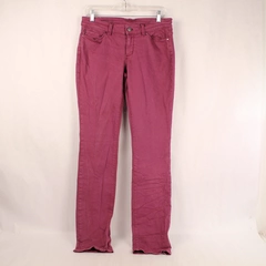 Ann Taylor Modern Fit Denim Pants Women's Size 8 Plum Purple 5 Pocket Jeans