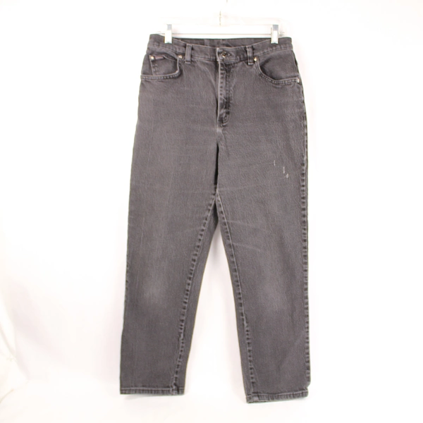 Vintage Riders Women's Size 12M Faded Black Charcoal Mom Jeans - Trendy!