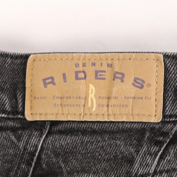 Vintage Riders Women's Size 12M Faded Black Charcoal Mom Jeans - Trendy!