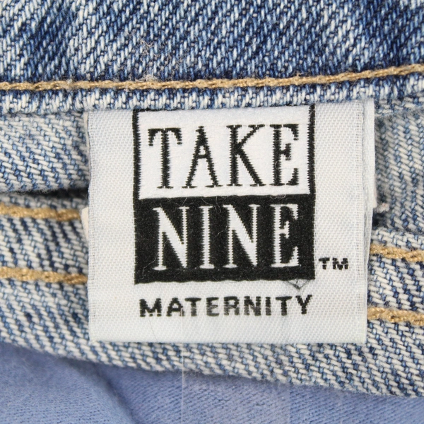 Vintage Take Nine Maternity Jeans Women's Size 6 Petite Light Wash Denim