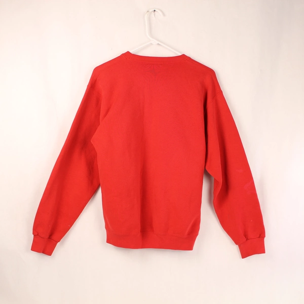 Vtg Sante Pluma Wisconsin Badgers Hoodie M Red Plaid W Design, Pre-Owned